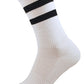 Buy Me Plain: White / Black Classic Tube - socksupermarket