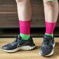 Our polysexual pride flag socks aim to make the world a brighter and more loving place. These striped socks in polysexual colours have been created with love to support your feet and your “sole”. To assist your true authentic self when you’re walking with purpose, pride, and style. Another step closer to an all-inclusive world we want to live in.