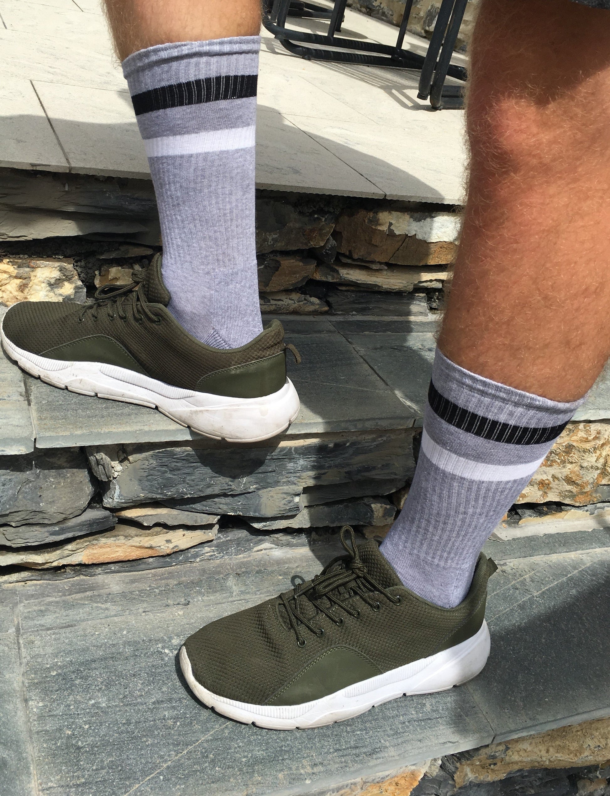 Buy Me Plain: Grey Classic Tube - socksupermarket